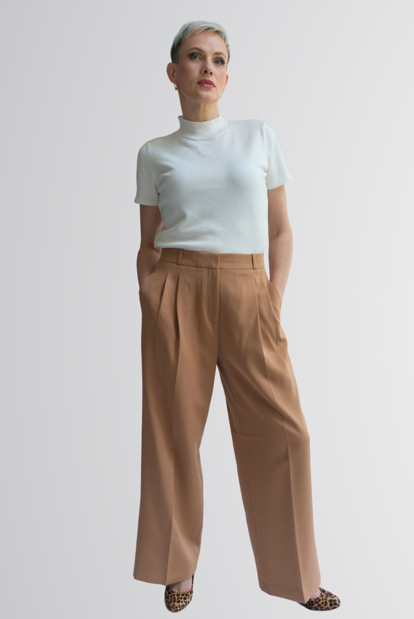 Authority Pleated Flared Pant - Pant - Point of View Label