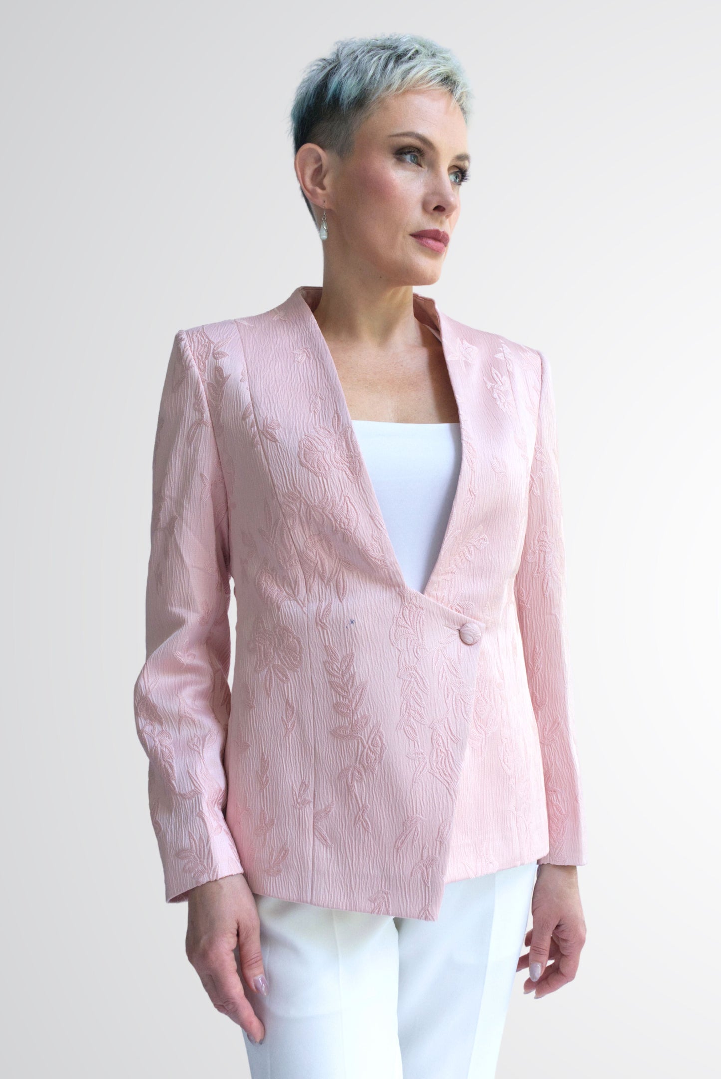 Beacon Asymmetrical Lapel Jacket for Women - Jackets - Point of View Label