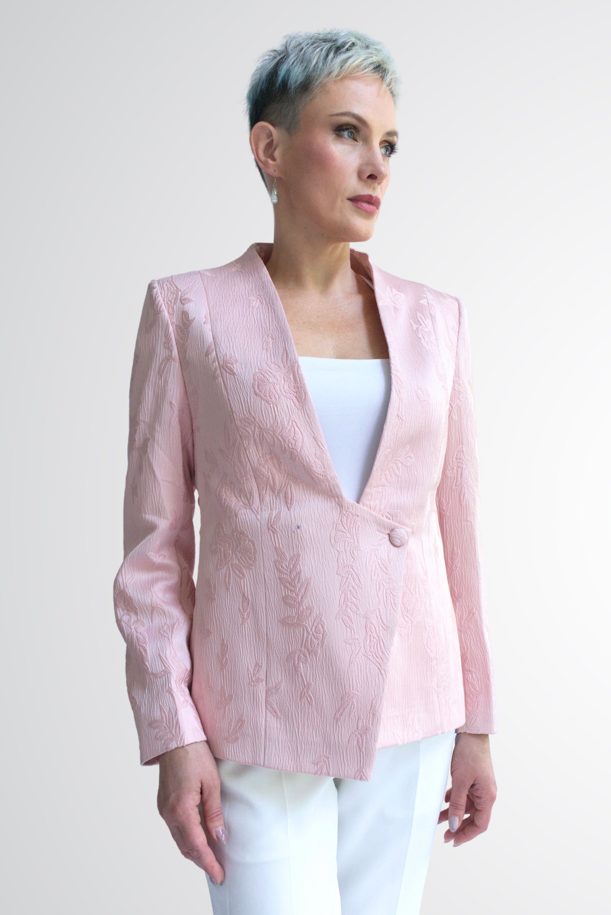 Beacon Asymmetrical Lapel Jacket for Women - Jackets - Point of View Label