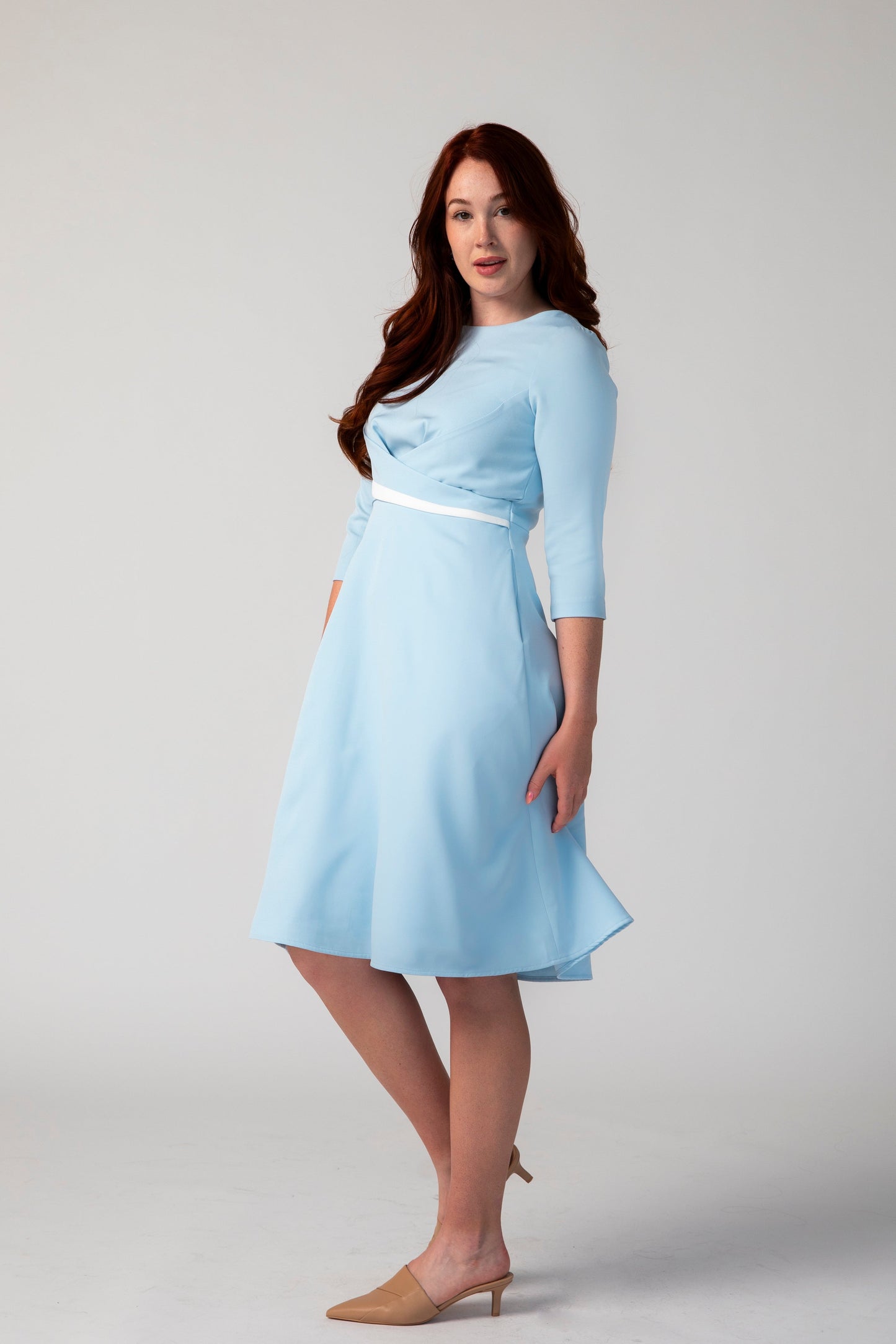 Focus Fit and Flare with Cross belt Dress - Dress - Point of View Label
