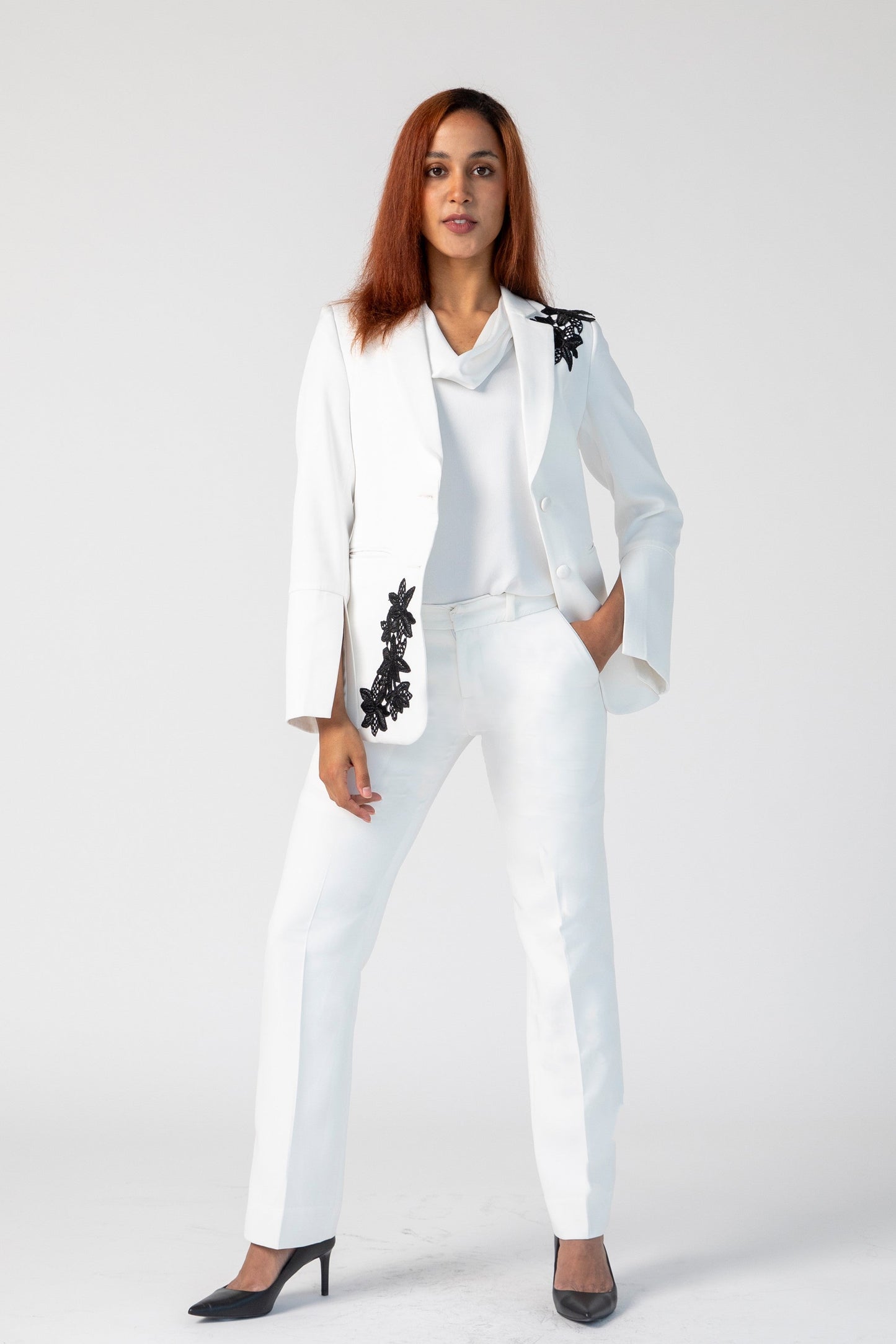 Forever Dress Pants with Satin Piping - Pant - Point of View Label
