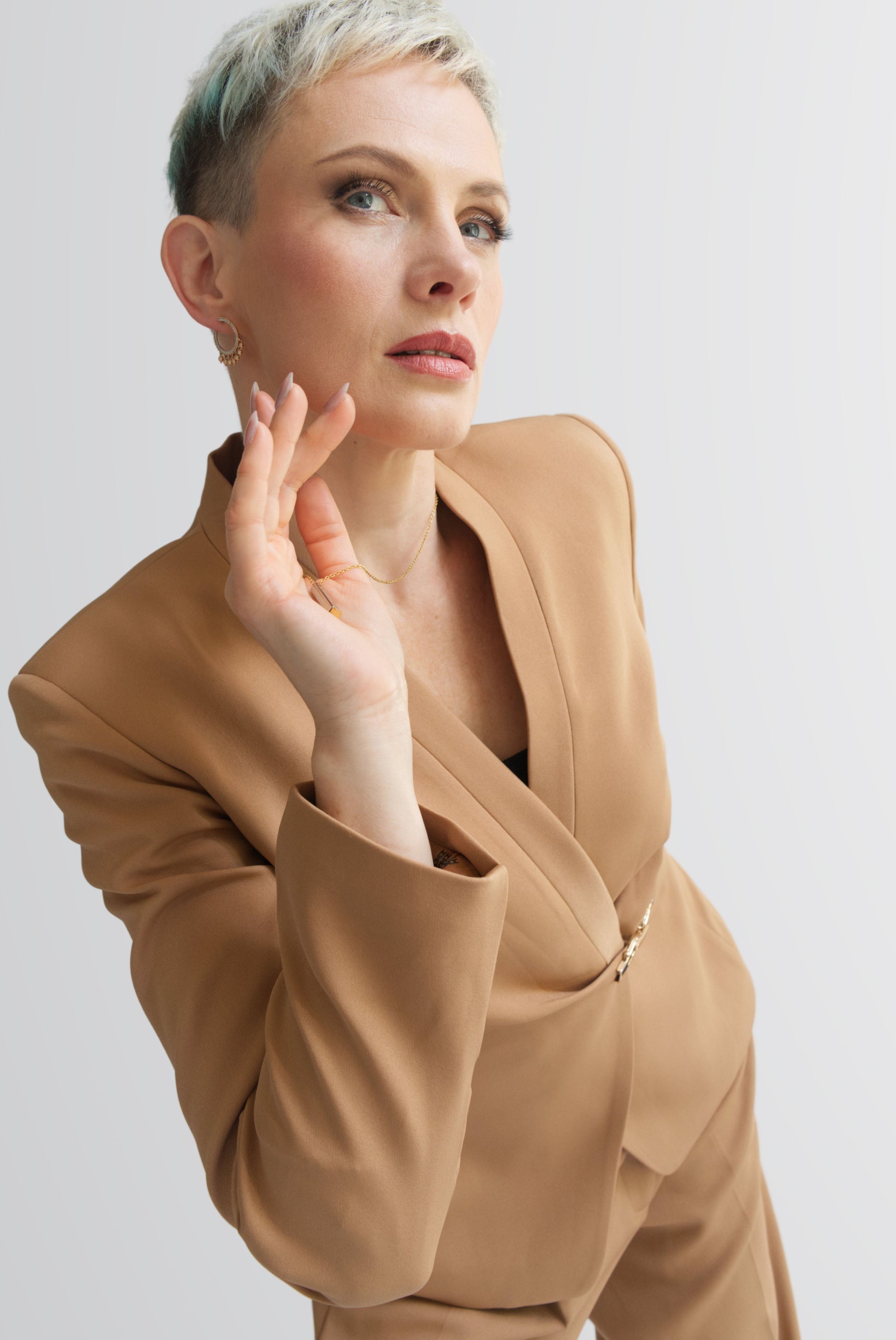 Matriarch Pleat Jacket for Women - Jackets - Point of View Label