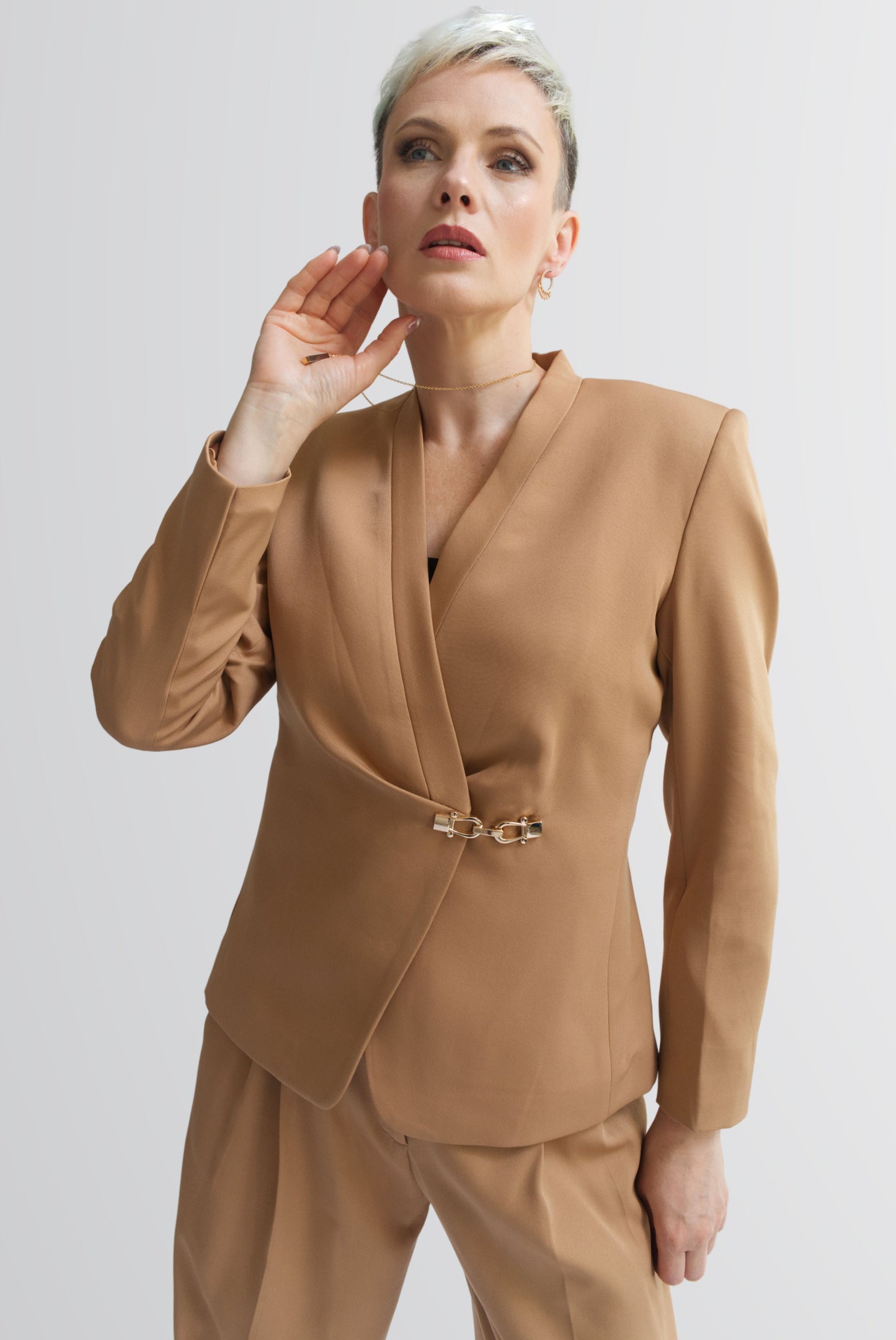 Matriarch Pleat Jacket for Women - Jackets - Point of View Label