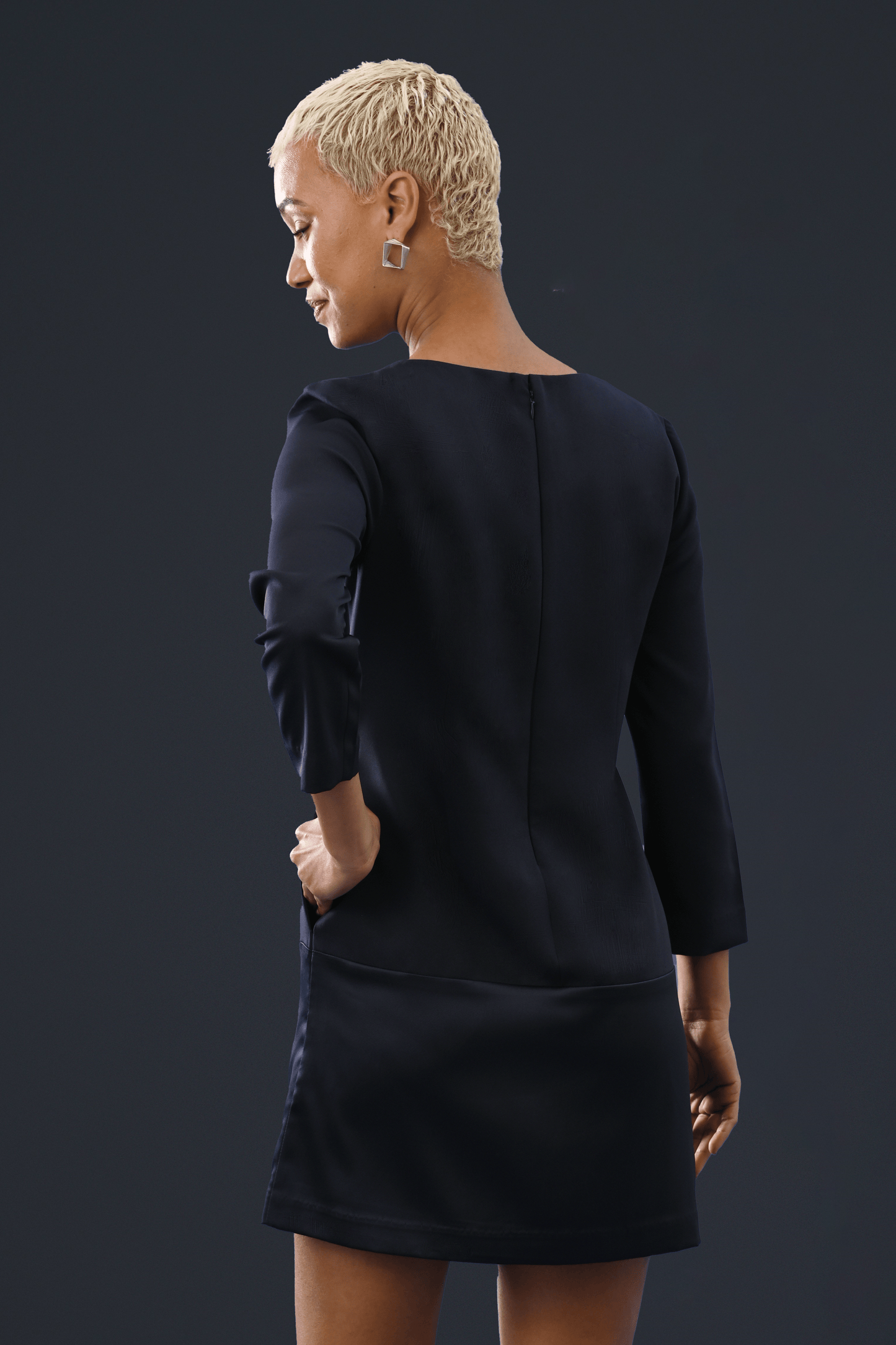 Passion Relaxed Shift Crepe Dress - Dress - Point of View Label