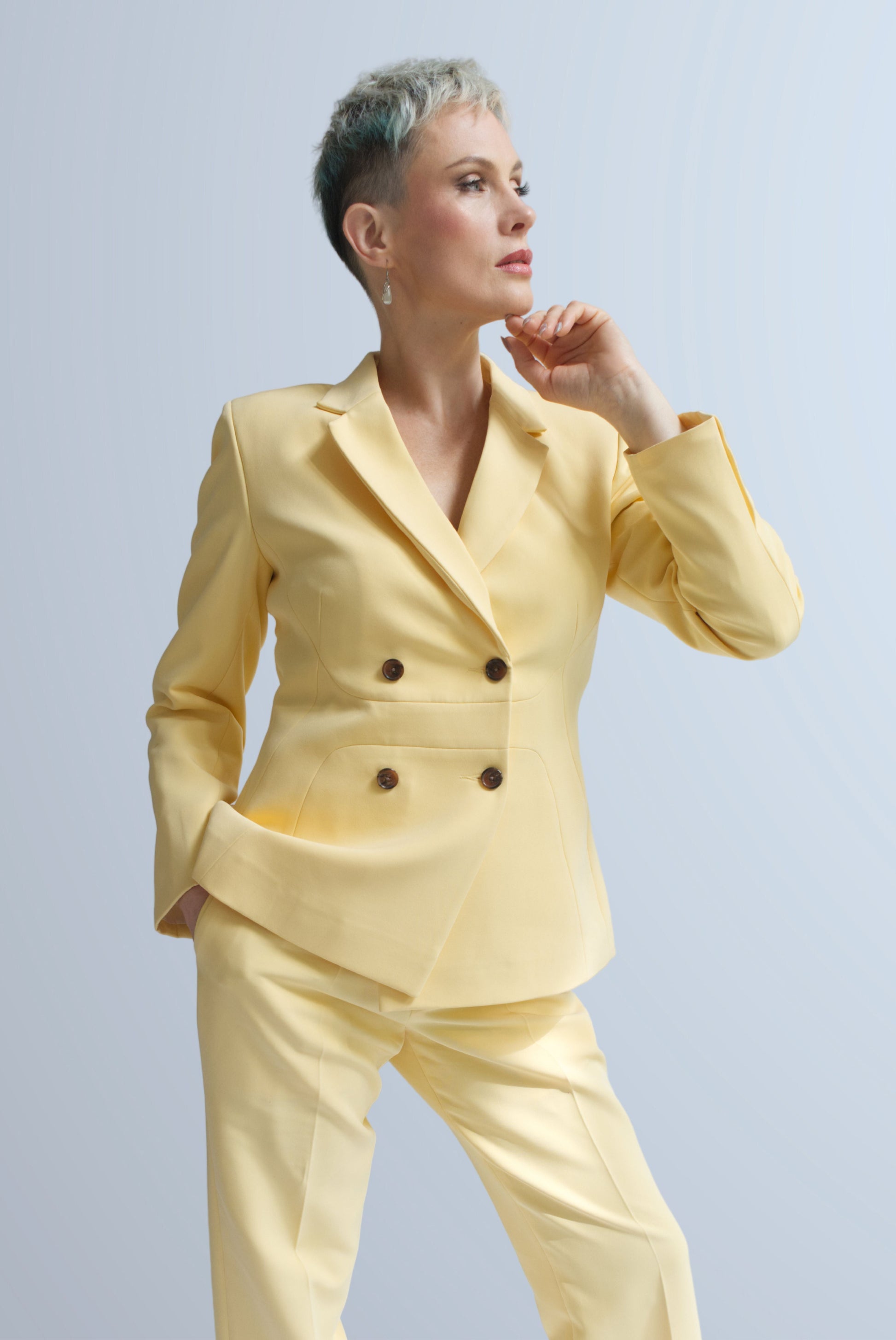 Sage Double breasted Jacket for Women - Jackets - Point of View Label