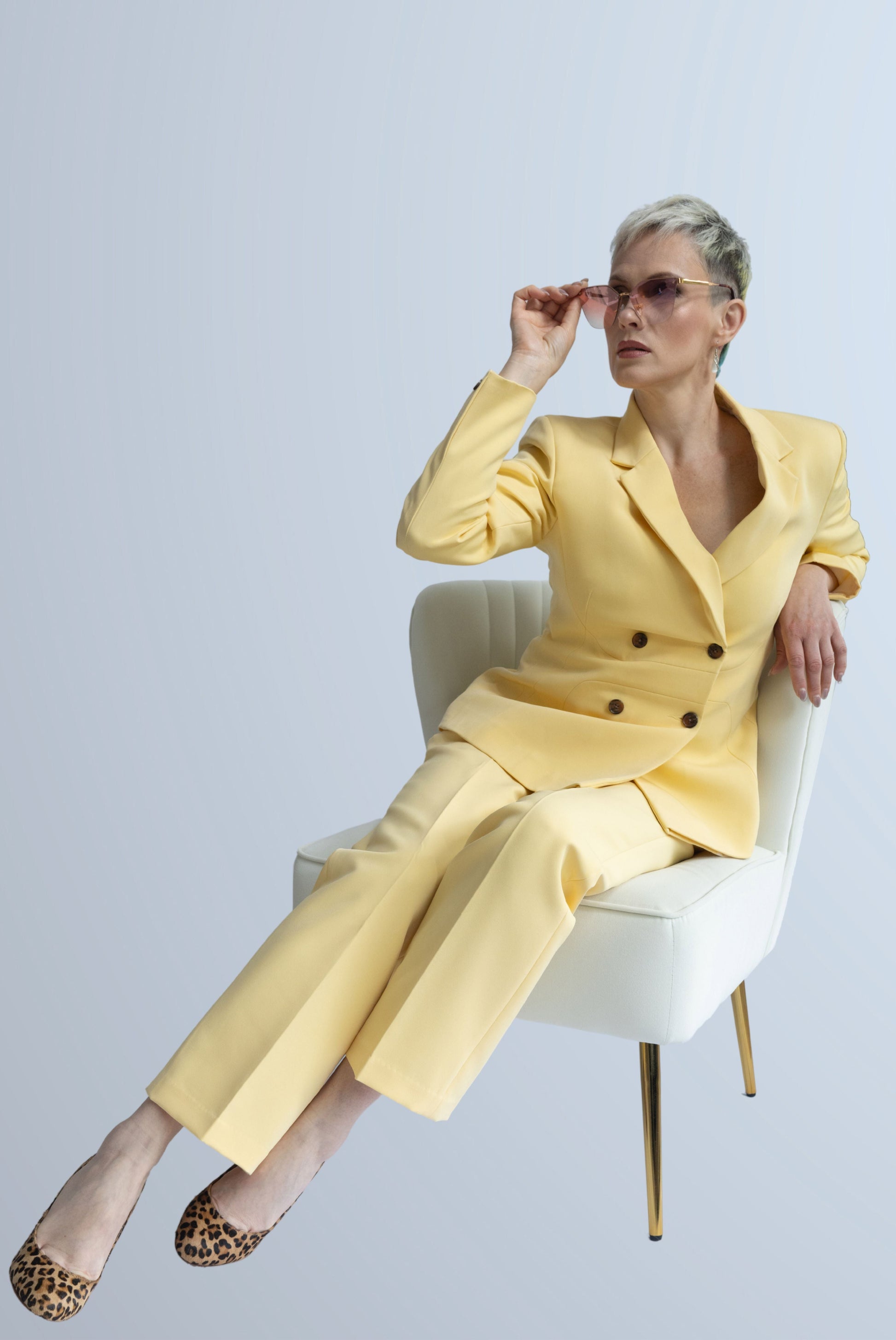 Sage Double breasted Jacket for Women - Jackets - Point of View Label