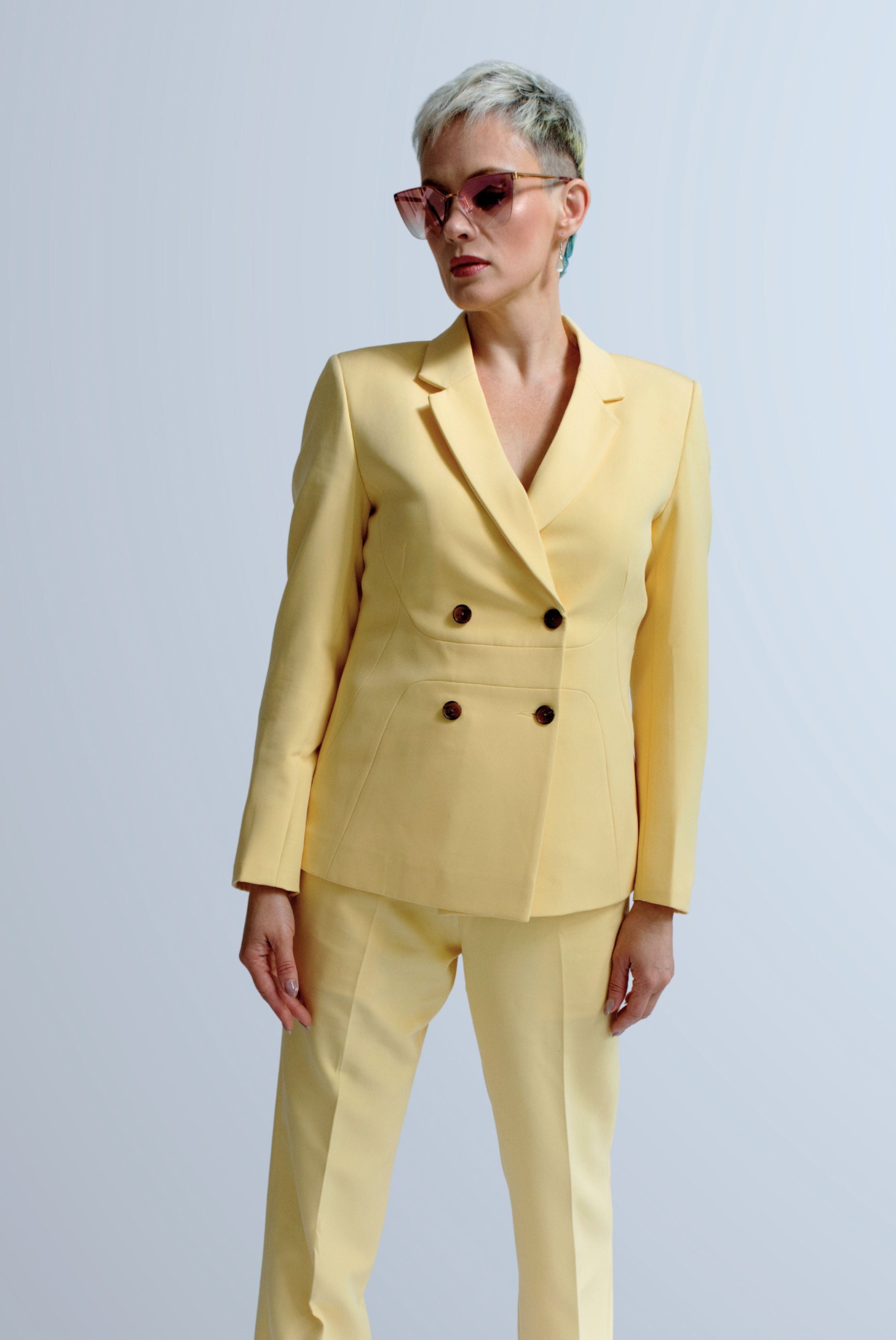 Sage Double breasted Jacket for Women - Jackets - Point of View Label