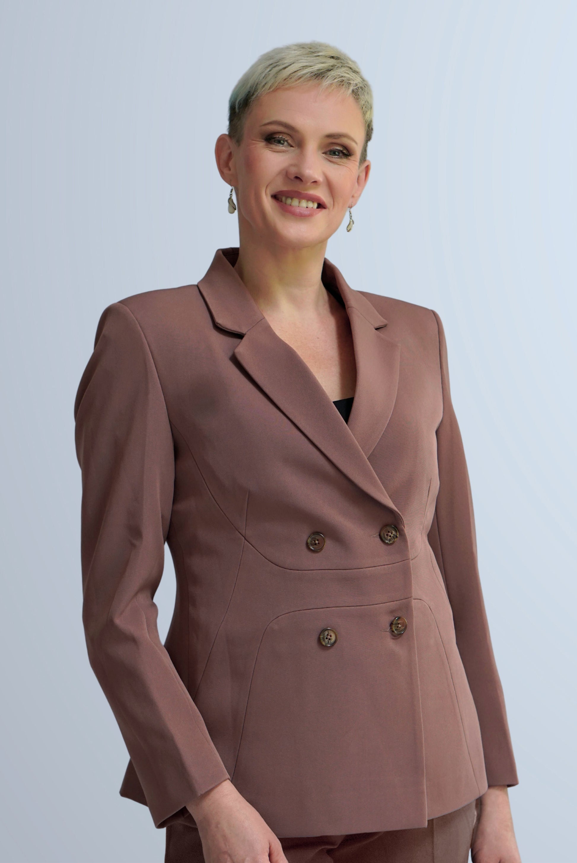 Sage Double breasted Jacket for Women - Jackets - Point of View Label