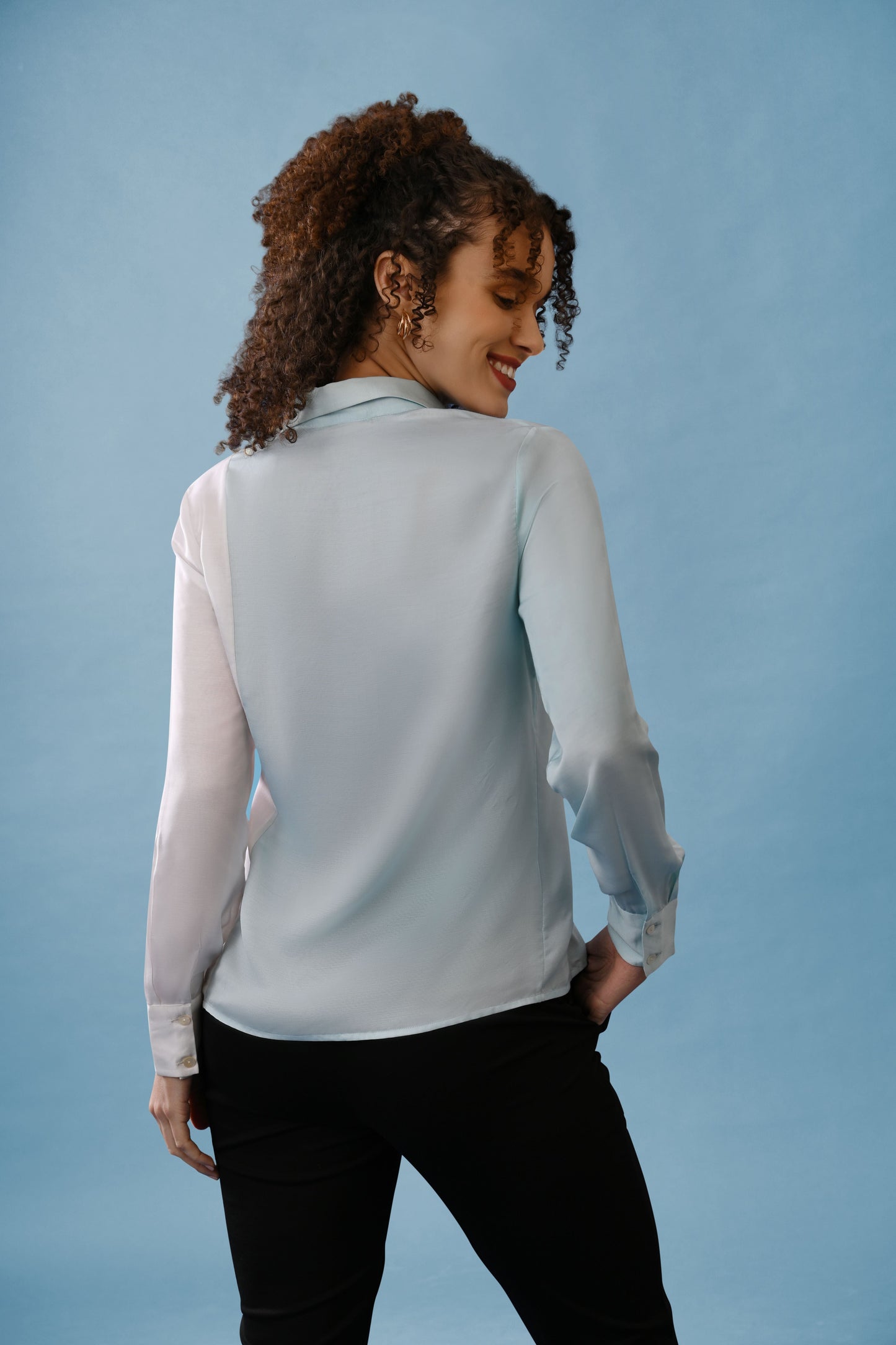 Trendsetter Modal Satin Shirt - Tops - Point of View Label