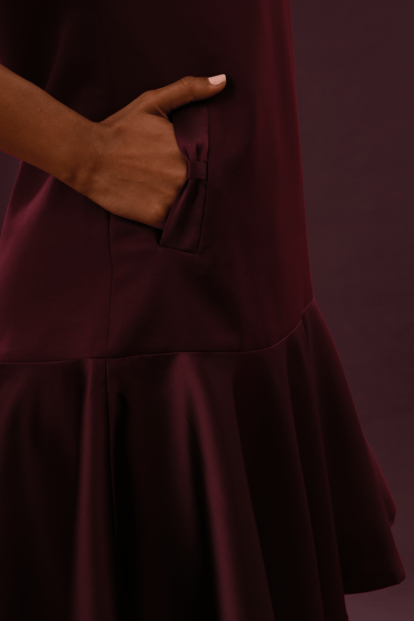 Vogue Low Flare Crepe Shift Dress - Dress - Point of View Label