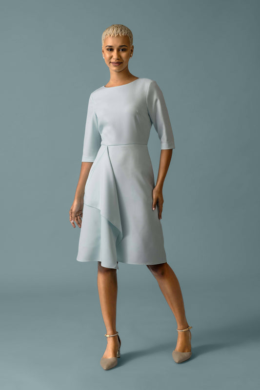 Charisma Fit and Flare Crepe Dress - Dress - Point of View Label