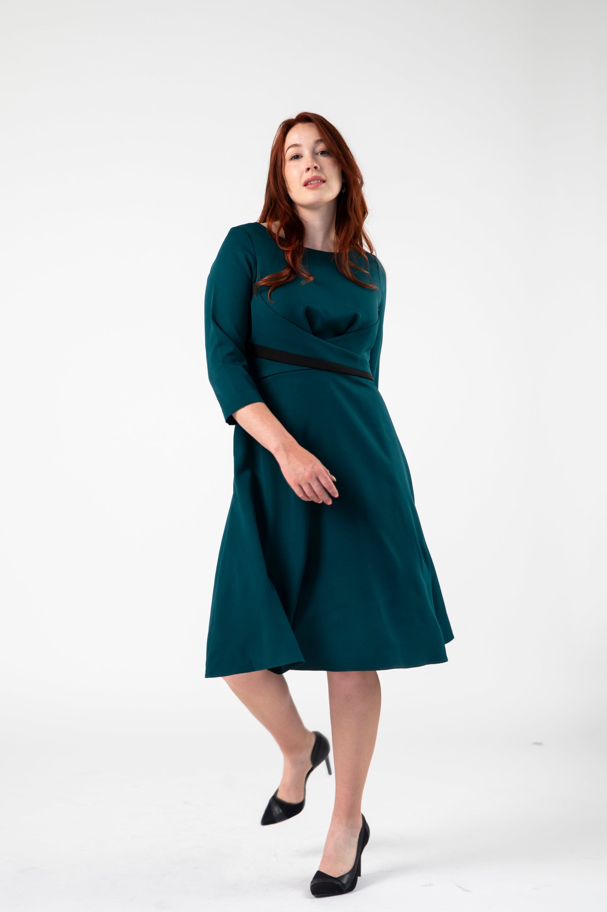 Focus Fit and Flare with Cross belt Dress - Dress - Point of View Label