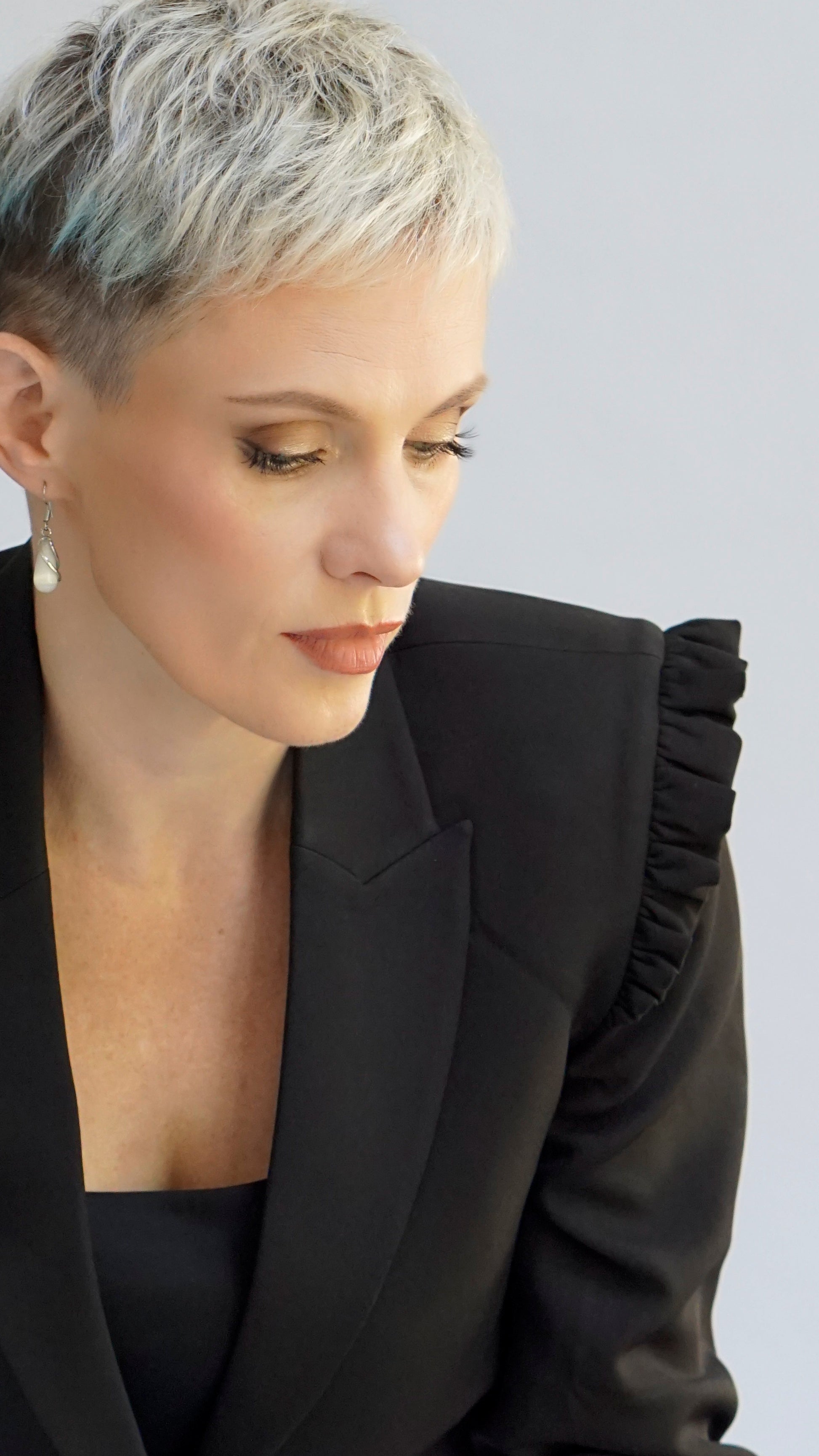 Integrity Shoulder Frill detail Jacket - Jackets - Point of View Label